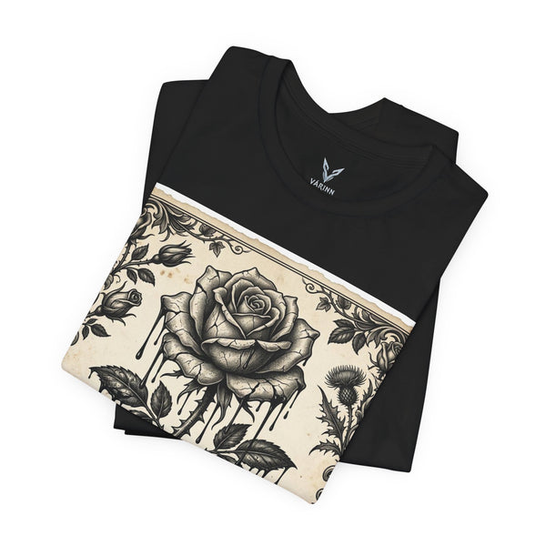 T-Shirt — The Broken Blossom Vintage Rose Graphic Tee