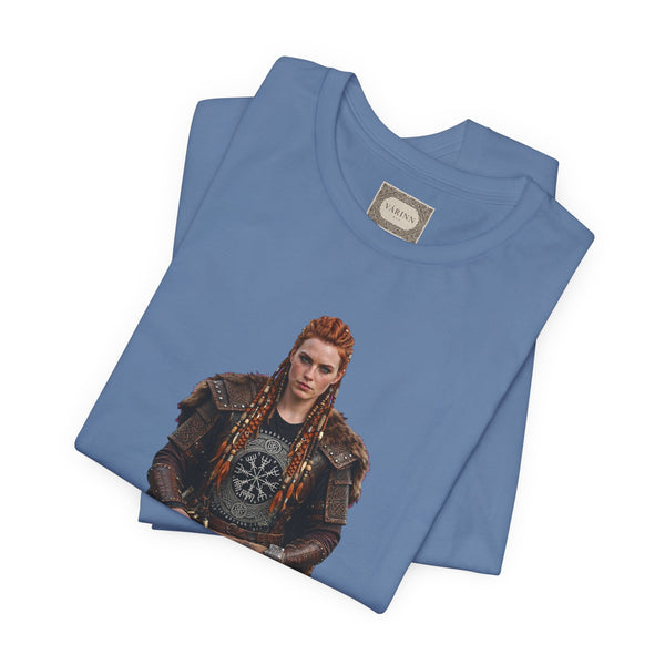 Viking Shieldmaiden Tee — Nordic Warrior Graphic T-Shirt