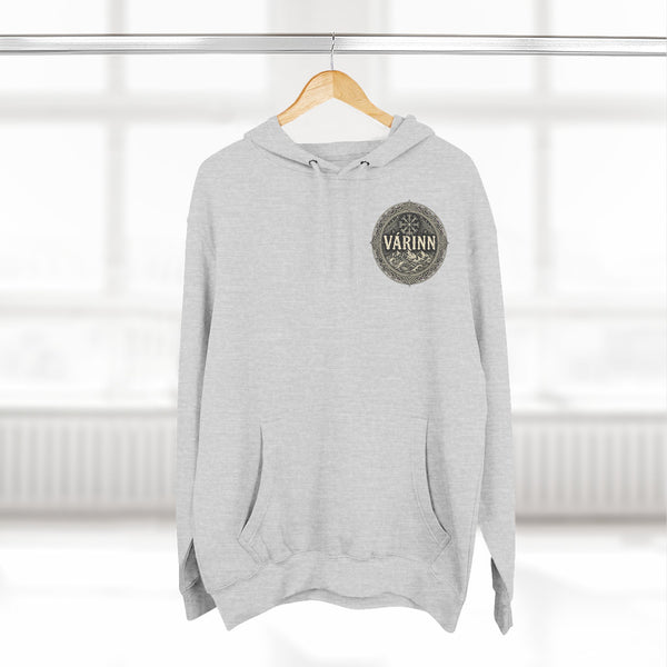 Pretty Insane Graphic Hoodie — Demon Wing Skull Back Print, Chest Emblem