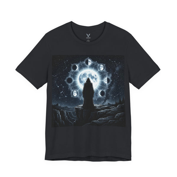 Mystic Moon Phases T-Shirt — Cosmic Wizard Nightscape Tee
