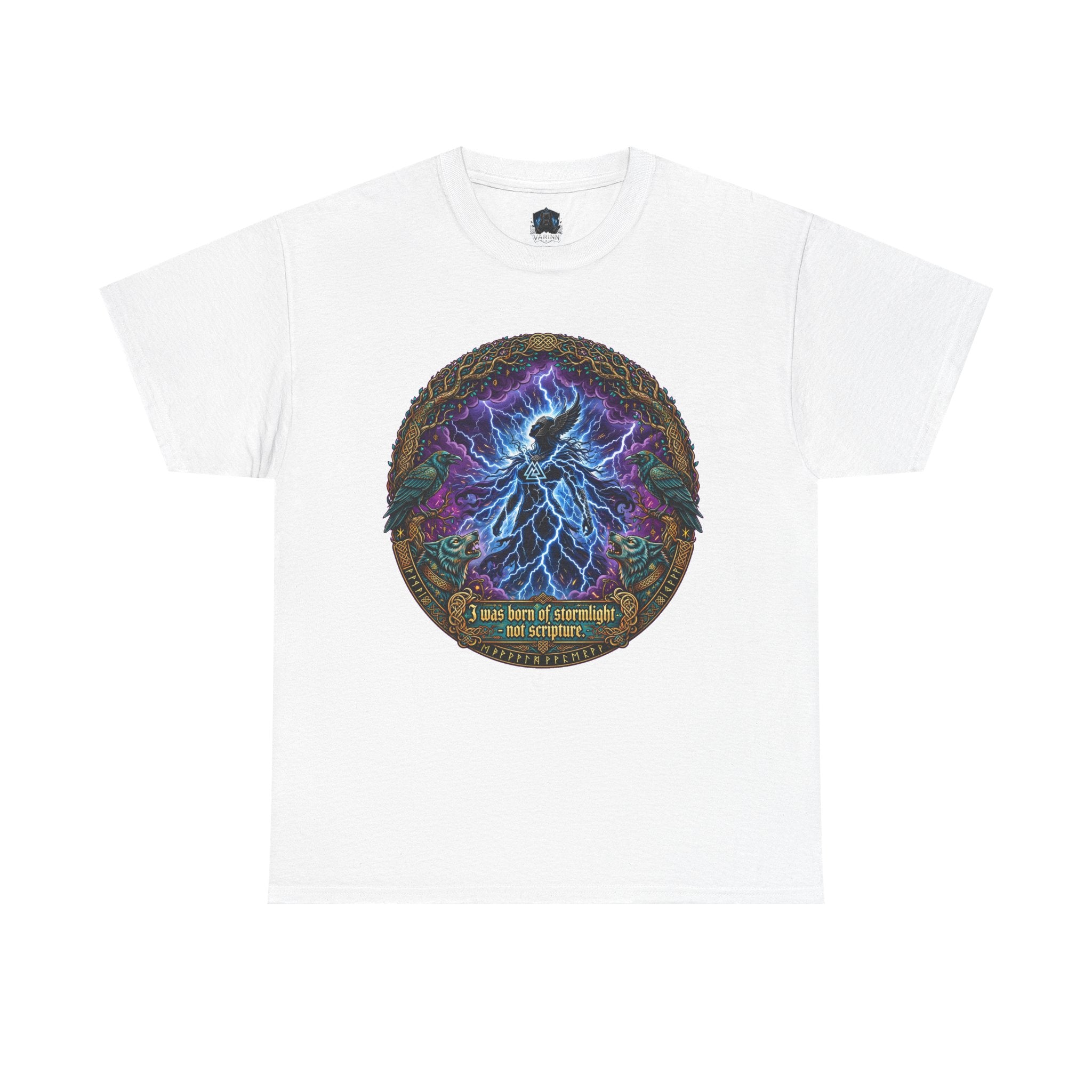 Lightning Wolf Graphic Tee — I Am Not the Storm I Am the Storm T-Shirt