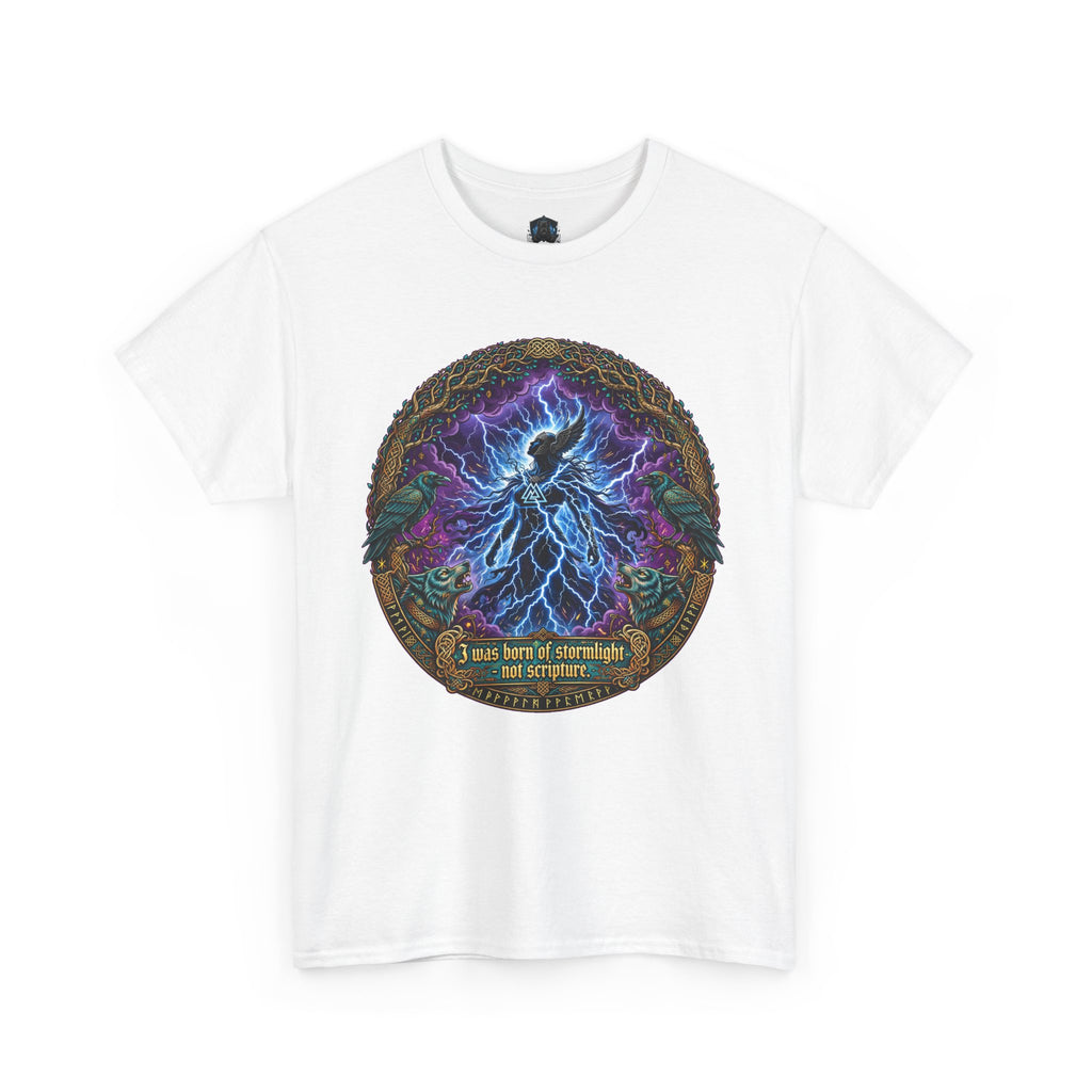Lightning Wolf Graphic Tee — I Am Not the Storm I Am the Storm T-Shirt