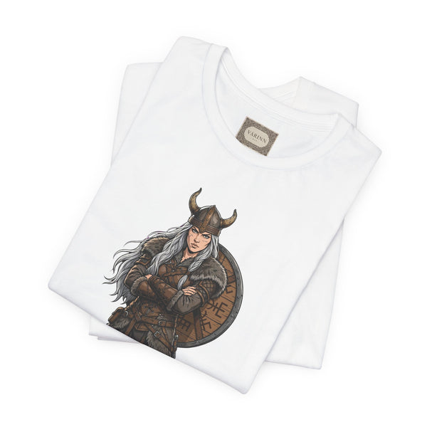 Viking Shieldmaiden T‑Shirt — Norse Warrior Graphic Tee