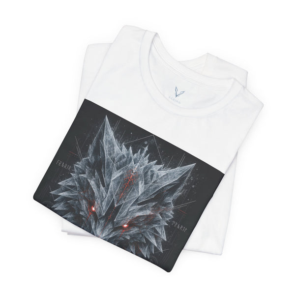 Wolf Head Graphic Tee — Dark Red Eyes Mythic Wolf T-Shirt