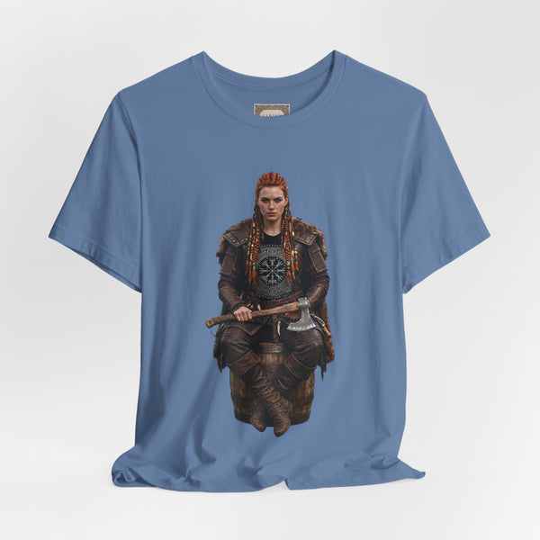 Viking Shieldmaiden Tee — Nordic Warrior Graphic T-Shirt