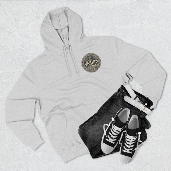 Pretty Insane Graphic Hoodie — Demon Wing Skull Back Print, Chest Emblem