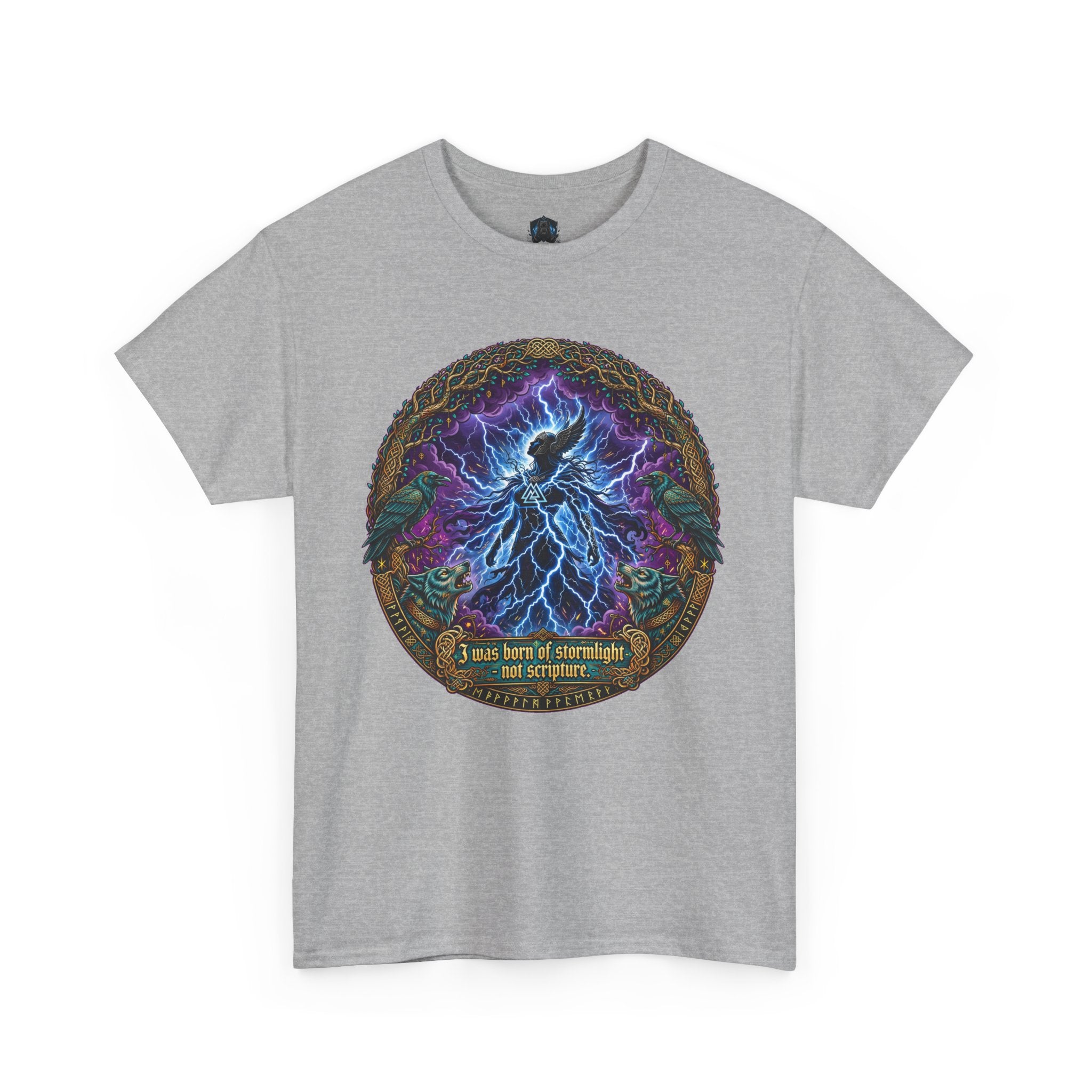 Lightning Wolf Graphic Tee — I Am Not the Storm I Am the Storm T-Shirt