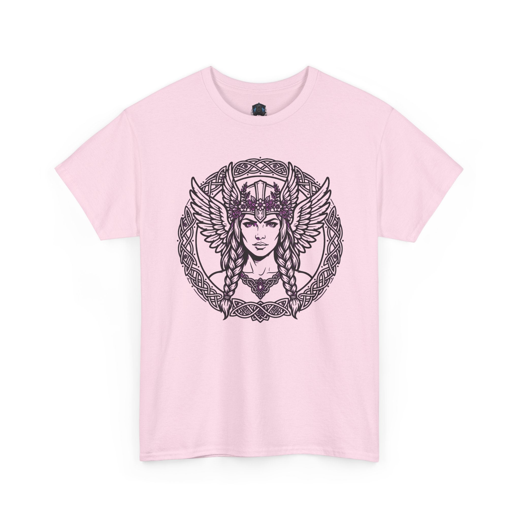 Valkyrie Mandala Tee — Norse Warrior Goddess Graphic T-Shirt