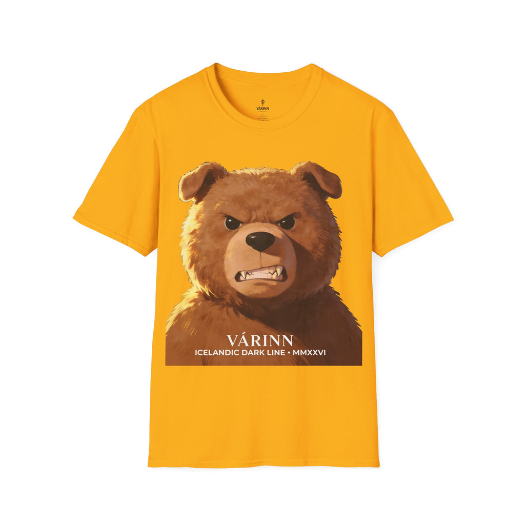 Angry Teddy Bear Graphic T‑Shirt — Fierce Bear Face Print