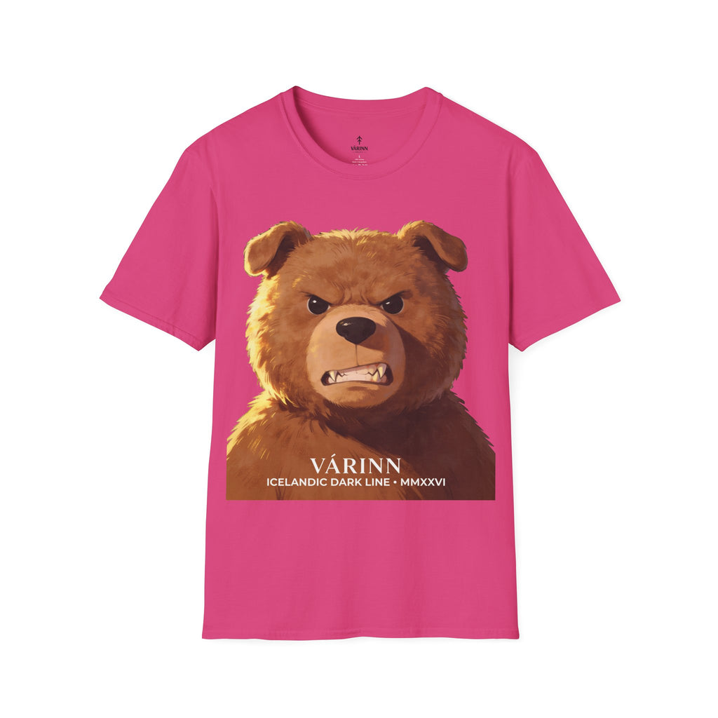 Angry Teddy Bear Graphic T‑Shirt — Fierce Bear Face Print