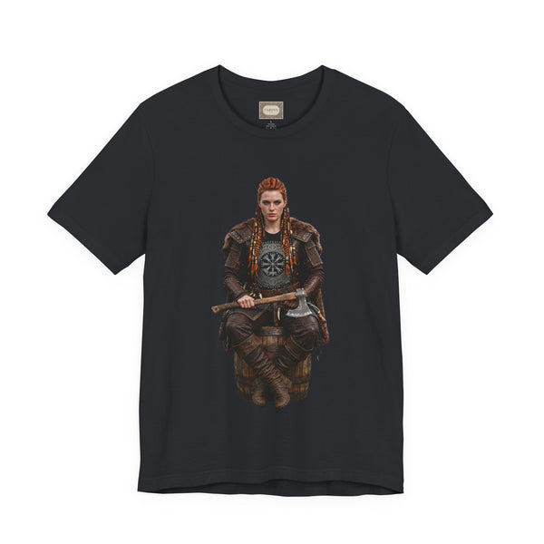 Viking Shieldmaiden Tee — Nordic Warrior Graphic T-Shirt