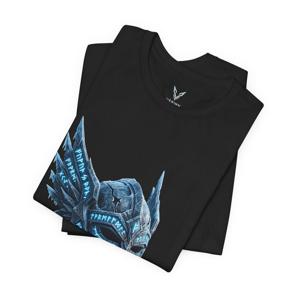 Viking Ice Helm T-Shirt — Nordic Rune Warrior Graphic Tee