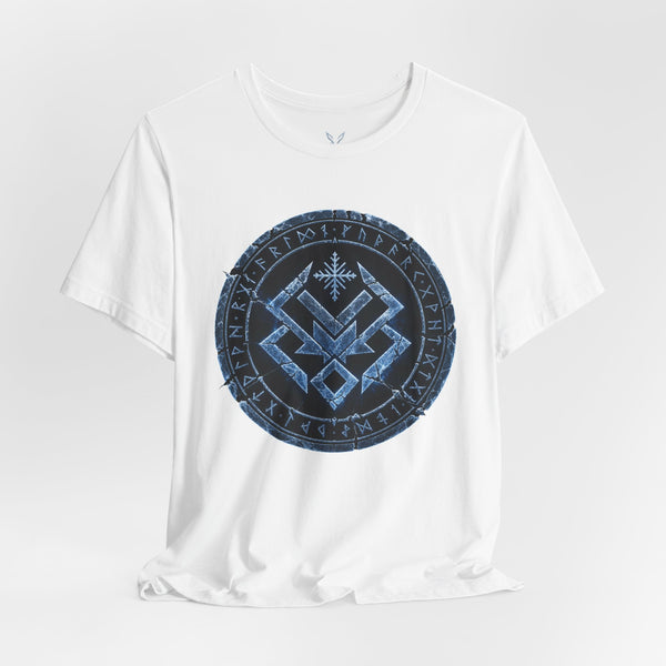Viking Rune Seal T‑Shirt — Norse Compass Vegvisir Symbol Tee