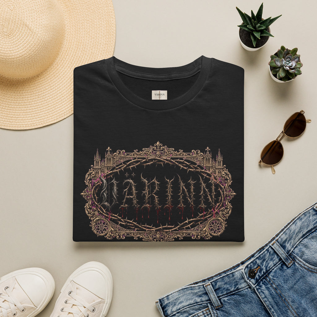 Dark Vintage 'Varrin' Gothic Frame T‑Shirt