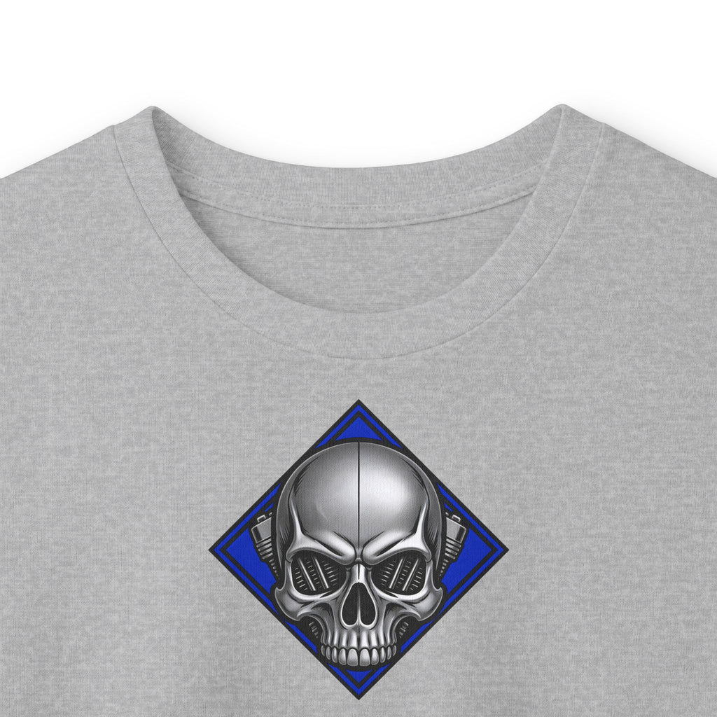 Nordic Gods Motorcycle Club Long Sleeve Tee — Viking Helmet Crest