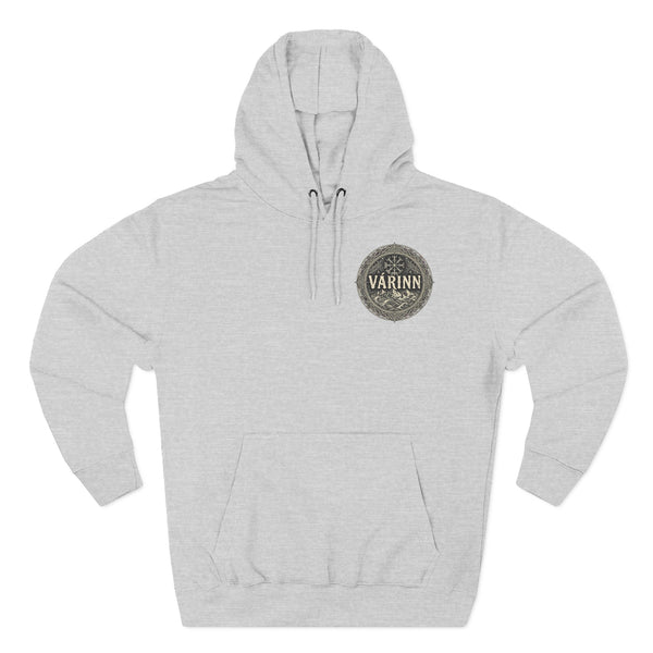 Pretty Insane Graphic Hoodie — Demon Wing Skull Back Print, Chest Emblem