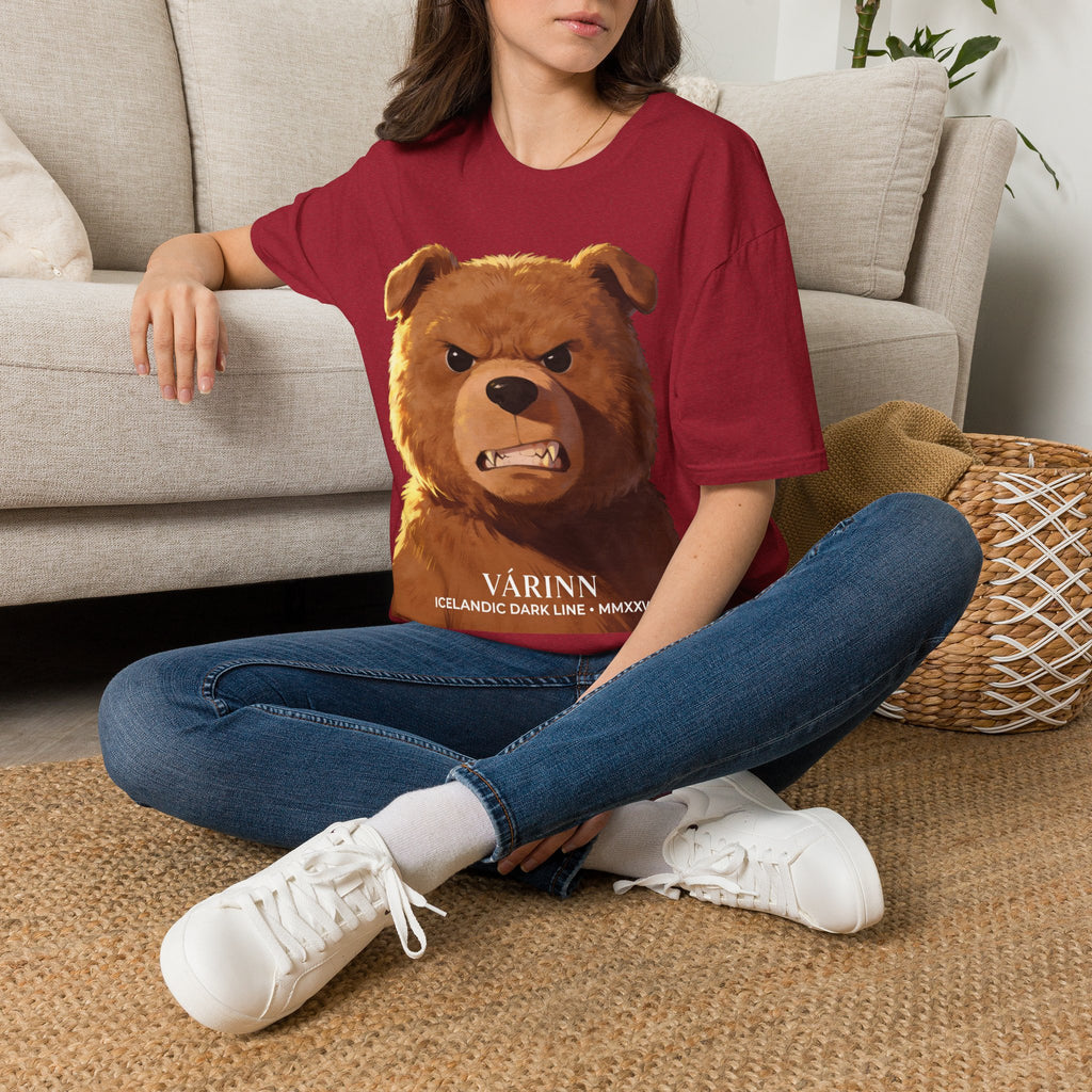 Angry Teddy Bear Graphic T‑Shirt — Fierce Bear Face Print