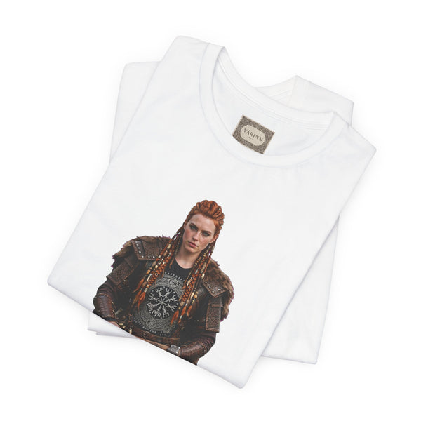 Viking Shieldmaiden Tee — Nordic Warrior Graphic T-Shirt