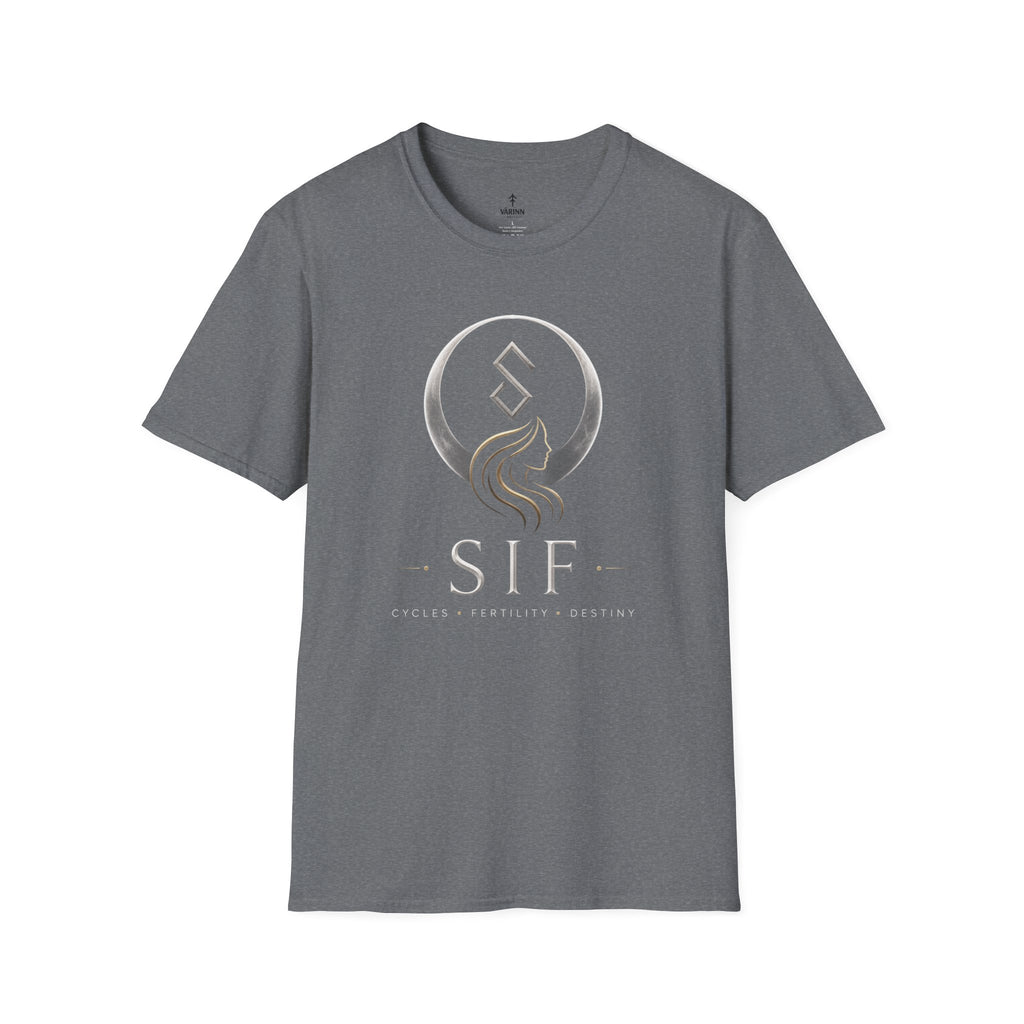 SIF Green Crest T‑Shirt — Celtic Moon & Mermaid Emblem Graphic Tee
