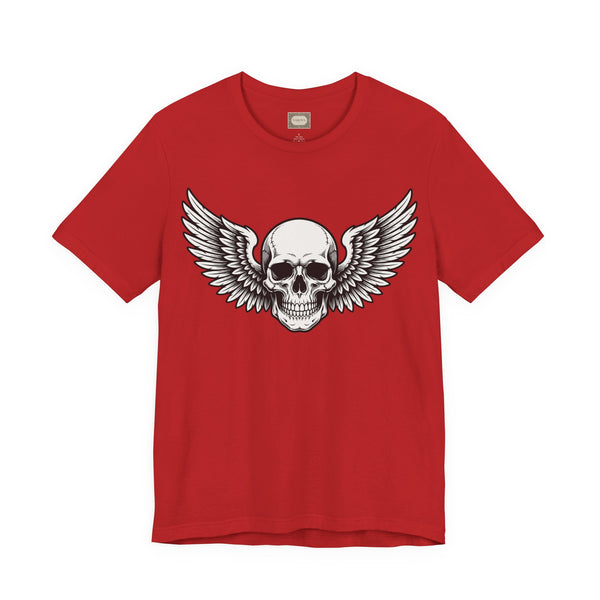 Winged Skull Tee — Gothic Skull Graphic T-Shirt