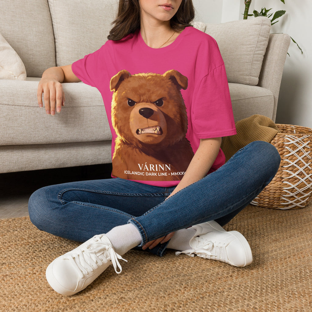 Angry Teddy Bear Graphic T‑Shirt — Fierce Bear Face Print