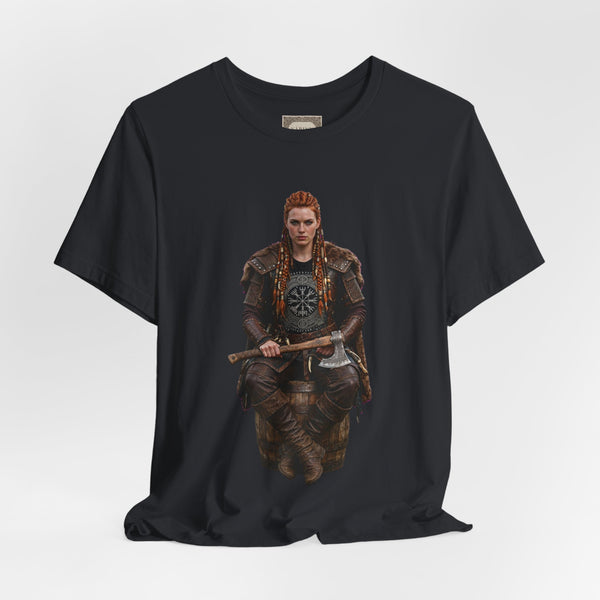 Viking Shieldmaiden Tee — Nordic Warrior Graphic T-Shirt