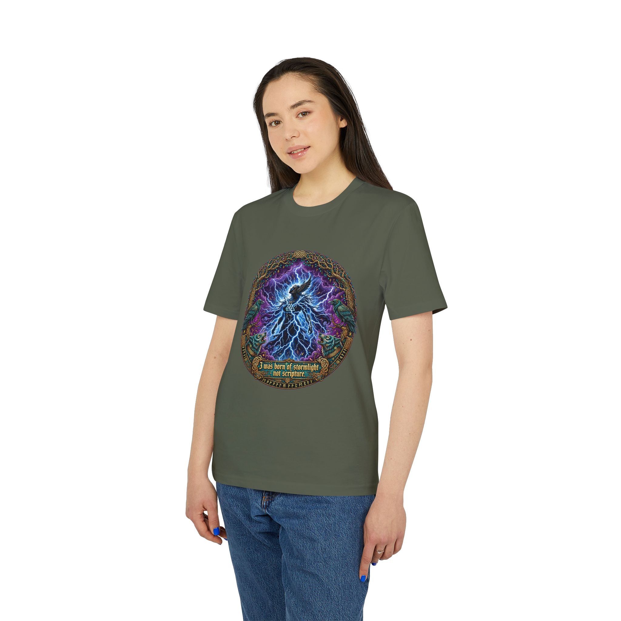 T-Shirt — Electric Tree of Life Graphic Tee (I Am Not a Creation of Chaos)