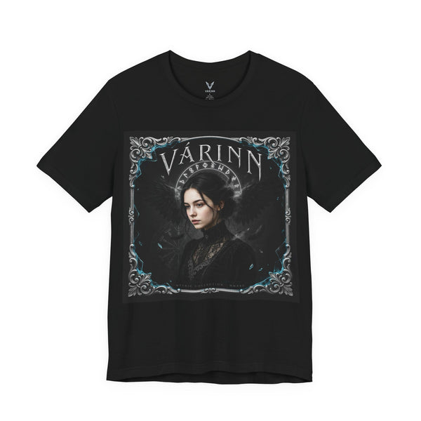 Várinn Gothic Portrait Tee — Dark Fantasy Band/Character Shirt