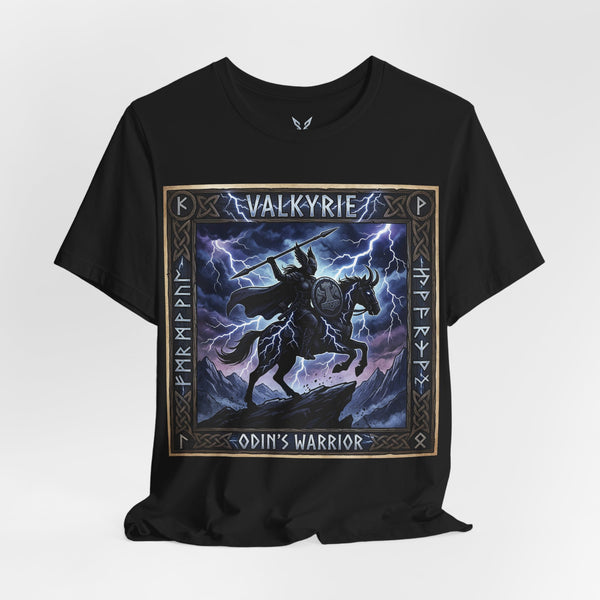 Valkyrie Odin's Warrior T-Shirt — Norse Mythology Lightning Tee