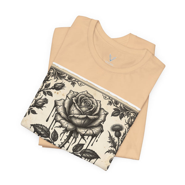T-Shirt — The Broken Blossom Vintage Rose Graphic Tee