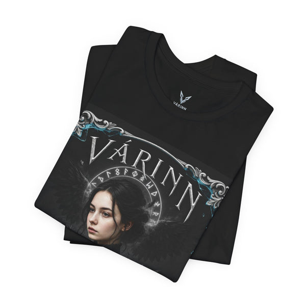 Várinn Gothic Portrait Tee — Dark Fantasy Band/Character Shirt
