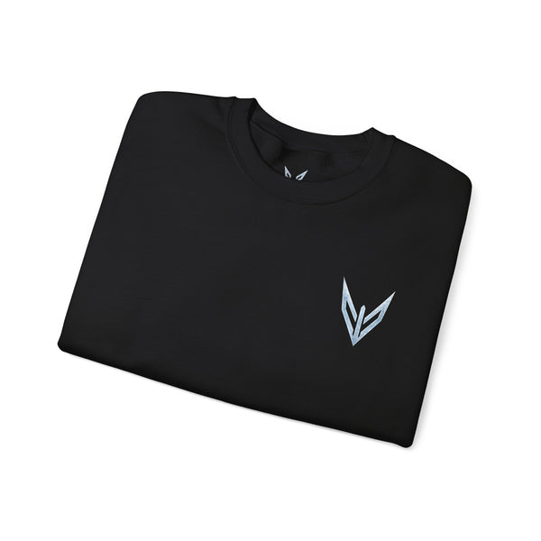 Crewneck Sweatshirt — Minimal Mystic Sigil Graphic (Blue)