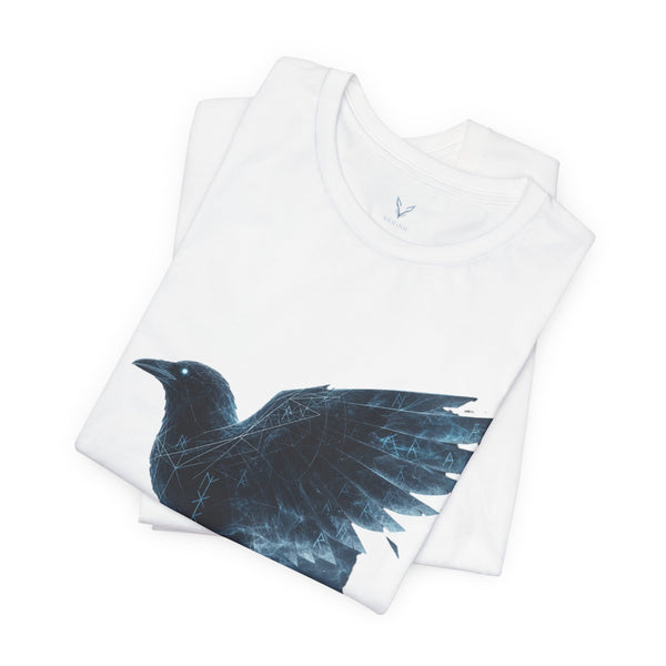 Raven Flight Tee — Dark Ink Crow Graphic T-Shirt