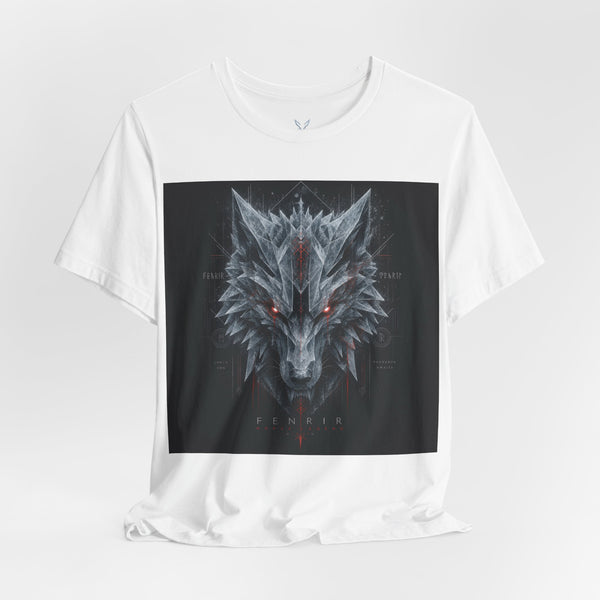 Wolf Head Graphic Tee — Dark Red Eyes Mythic Wolf T-Shirt