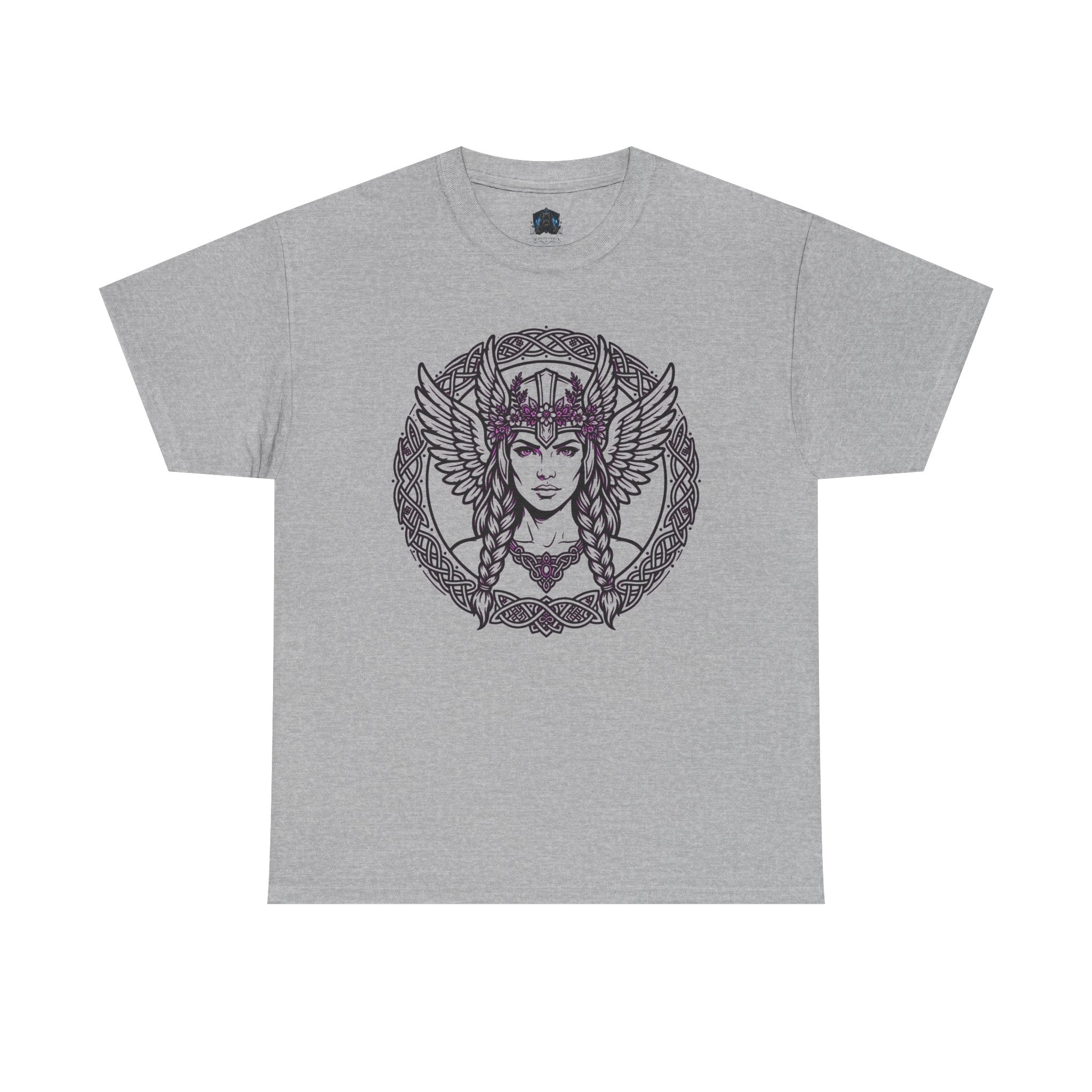 Valkyrie Mandala Tee — Norse Warrior Goddess Graphic T-Shirt