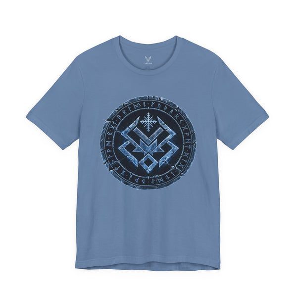 Viking Rune Seal T‑Shirt — Norse Compass Vegvisir Symbol Tee