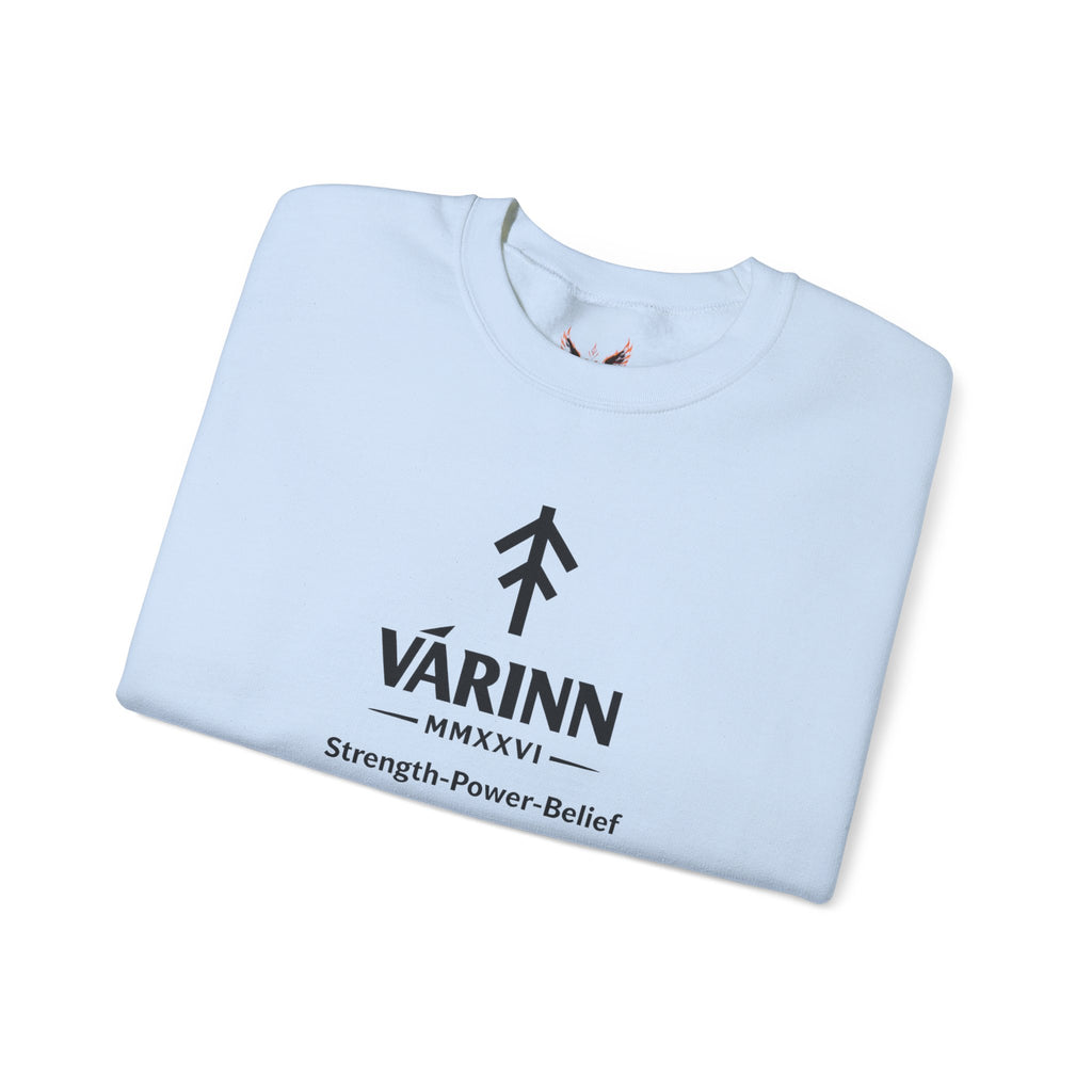 Varinn Logo Crewneck Sweatshirt — Strength • Power • Belief