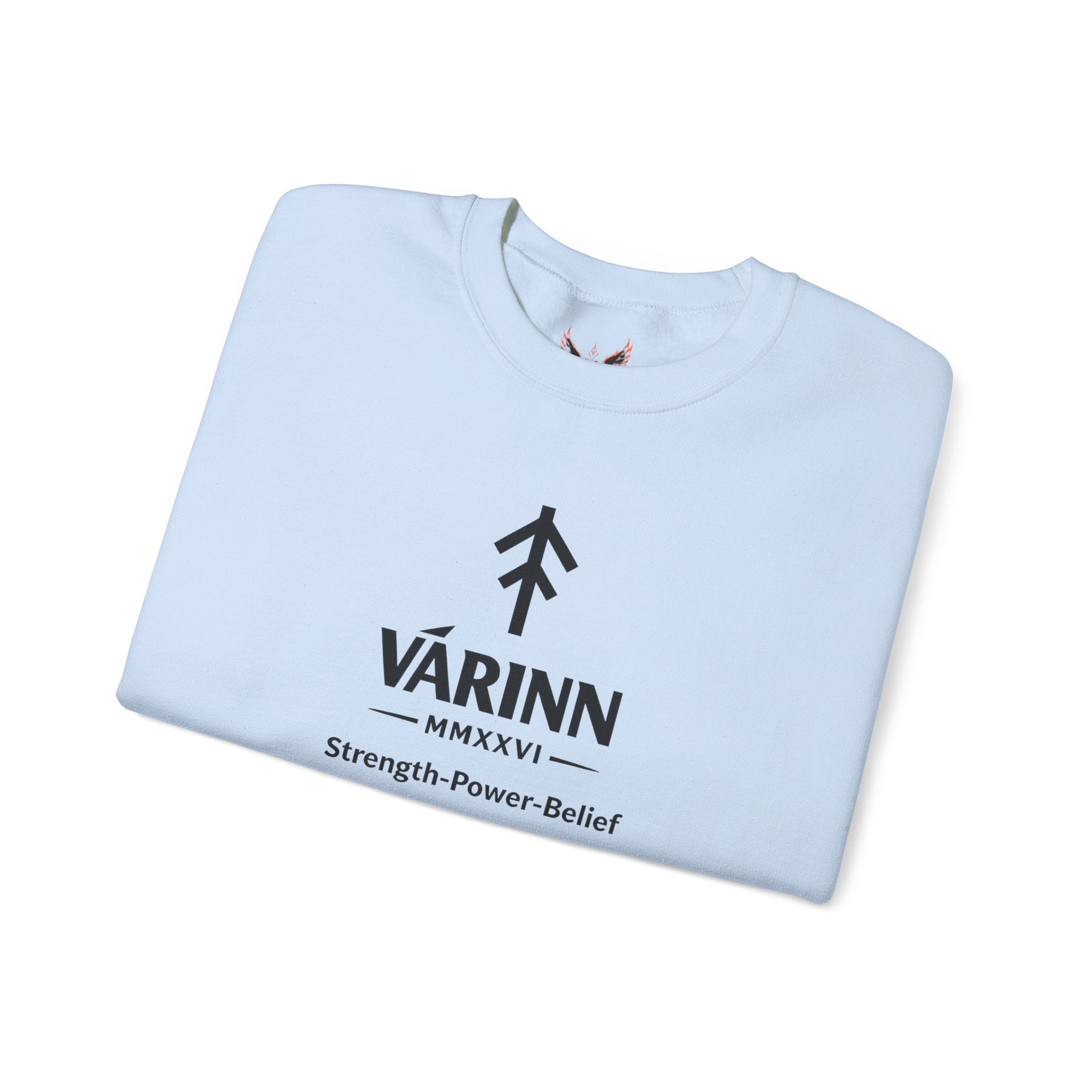 Varinn Logo Crewneck Sweatshirt — Strength • Power • Belief