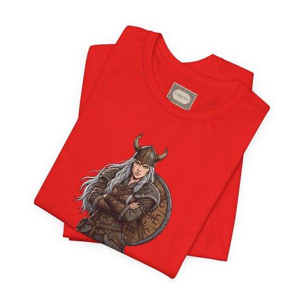 Viking Shieldmaiden T‑Shirt — Norse Warrior Graphic Tee