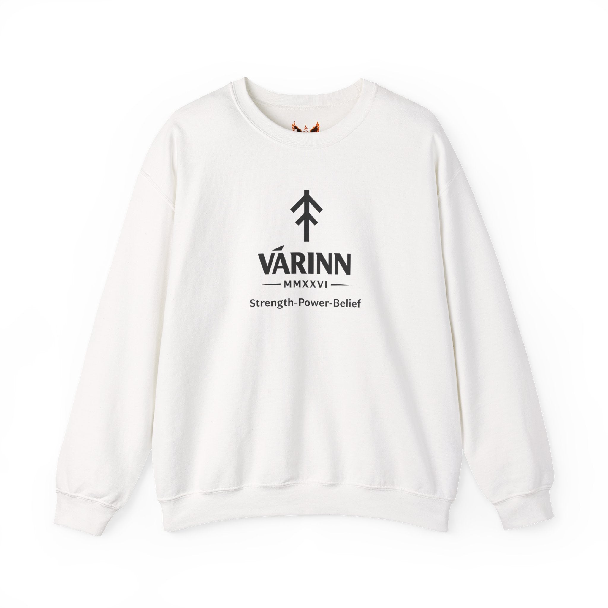 Varinn Logo Crewneck Sweatshirt — Strength • Power • Belief