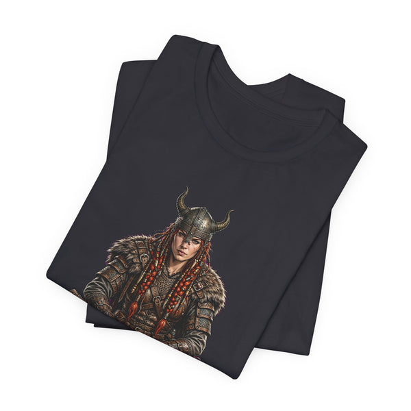 Viking Warrior Tee — Norse Axe Shield Graphic T-Shirt