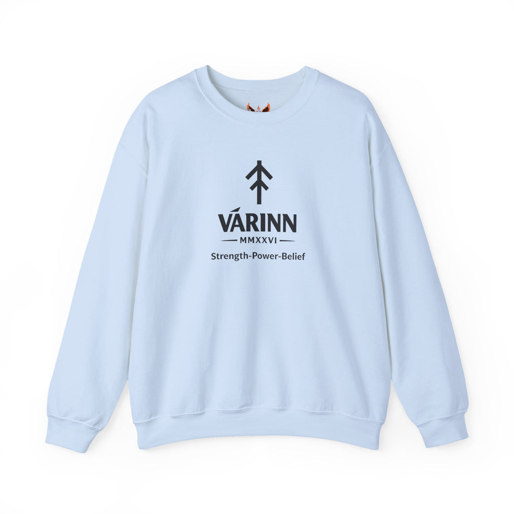 Varinn Logo Crewneck Sweatshirt — Strength • Power • Belief
