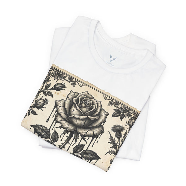 T-Shirt — The Broken Blossom Vintage Rose Graphic Tee