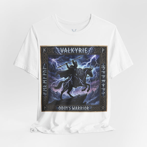 Valkyrie Odin's Warrior T-Shirt — Norse Mythology Lightning Tee