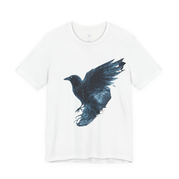 Raven Flight Tee — Dark Ink Crow Graphic T-Shirt