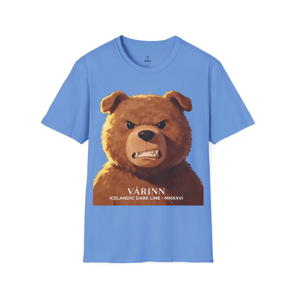 Angry Teddy Bear Graphic T‑Shirt — Fierce Bear Face Print