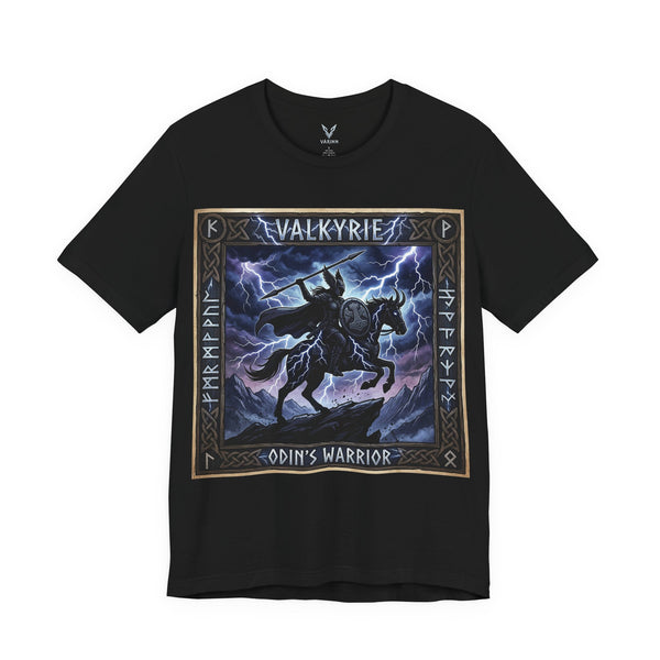 Valkyrie Odin's Warrior T-Shirt — Norse Mythology Lightning Tee