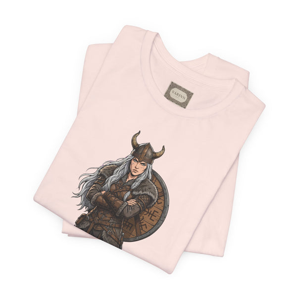 Viking Shieldmaiden T‑Shirt — Norse Warrior Graphic Tee