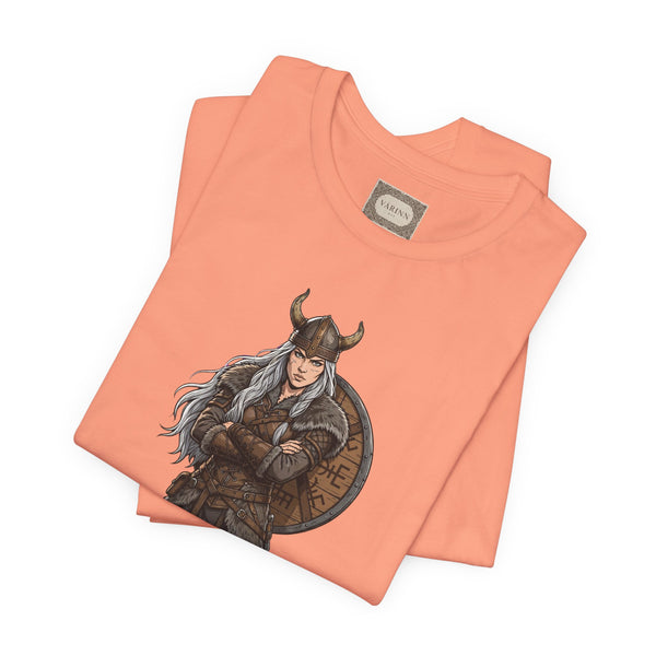 Viking Shieldmaiden T‑Shirt — Norse Warrior Graphic Tee