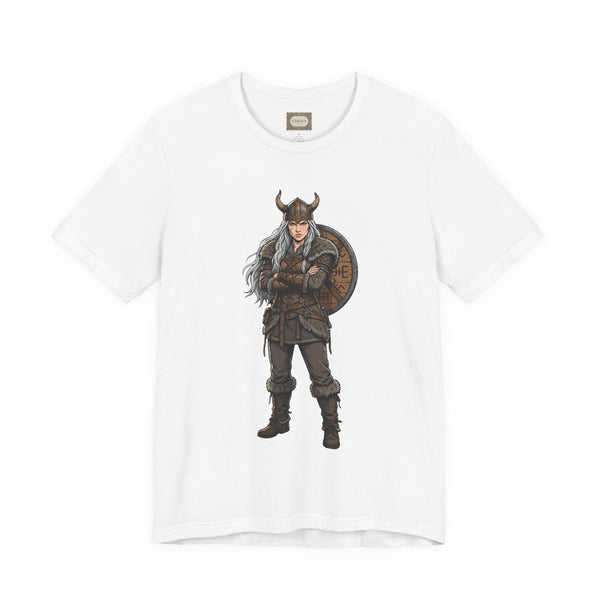 Viking Shieldmaiden T‑Shirt — Norse Warrior Graphic Tee